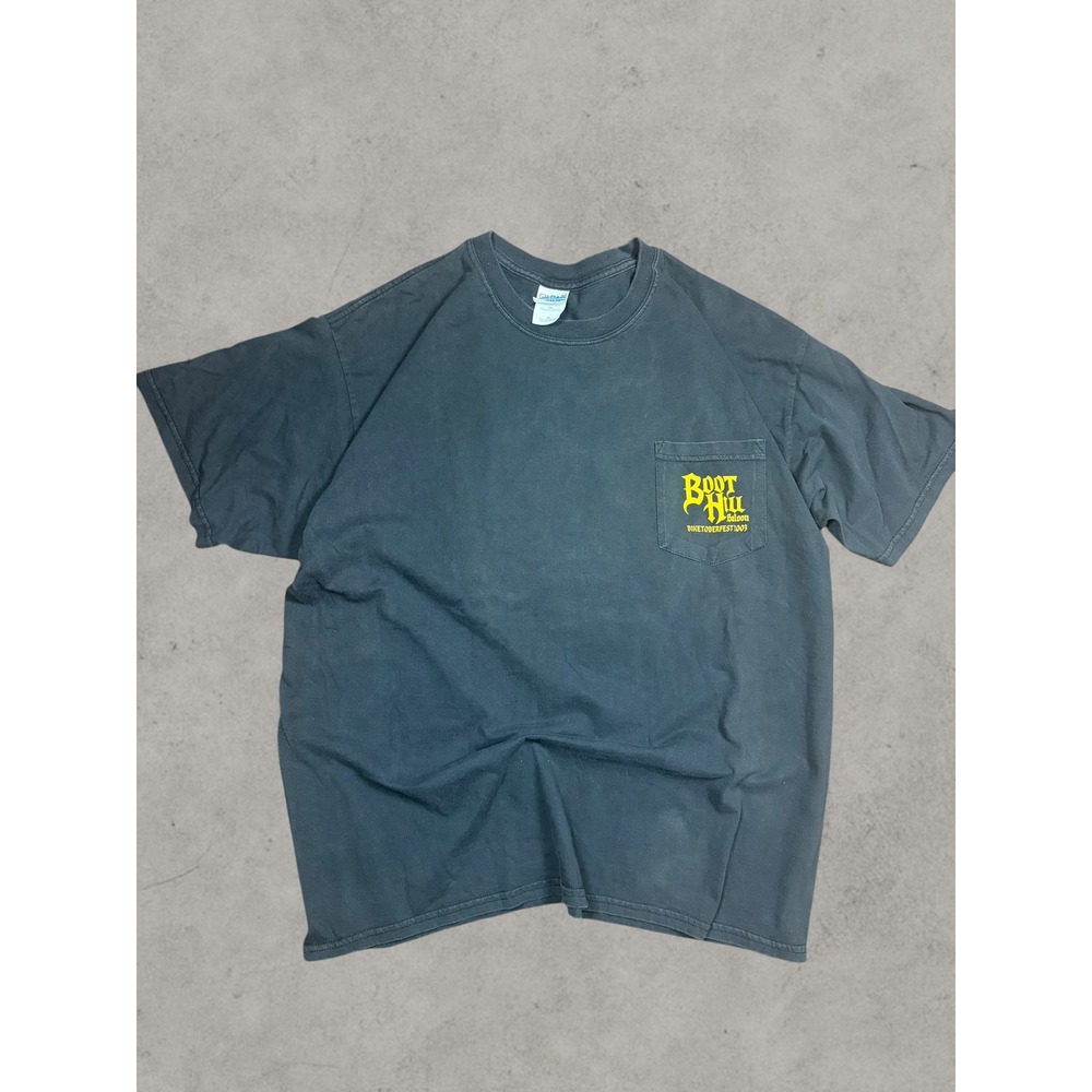 Vintage 2003 Boot Hill Saloon Biketoberfest T Shirt XL Black Daytona Beach FL